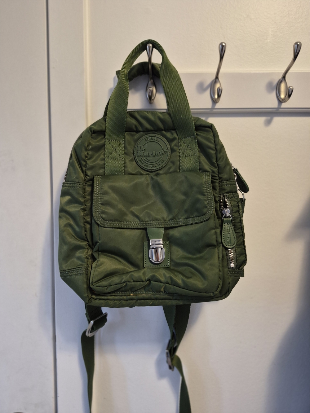Dr. Martens Olive Green Nylon Mini Backpack
